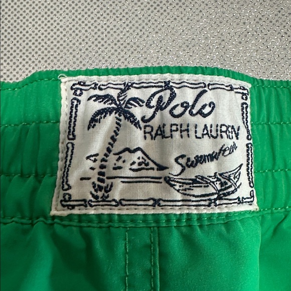 Polo by Ralph Lauren Boys Vibrant Green Swim Shorts - Picture 6 of 6